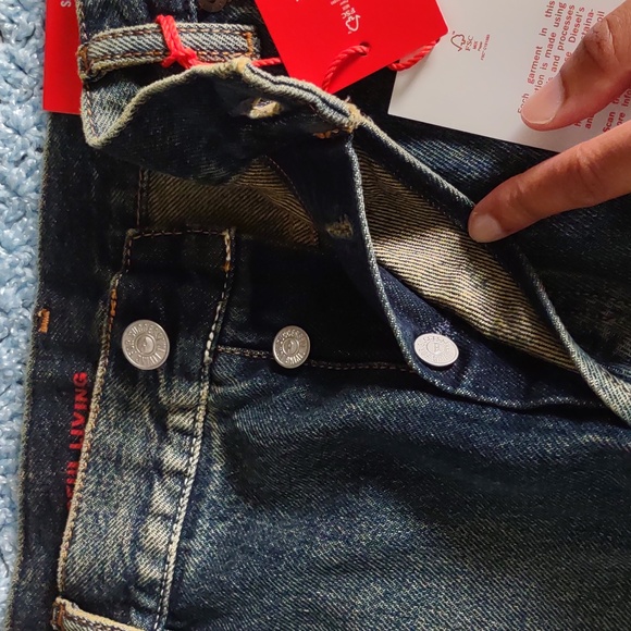 NWT Diesel Size 38 Slim Fit Mid Waist Straight Leg Button Fly 1995 Jeans 09C04 - Picture 14 of 16